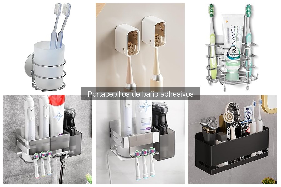 Alternativas a portacepillos adhesivos para el baño