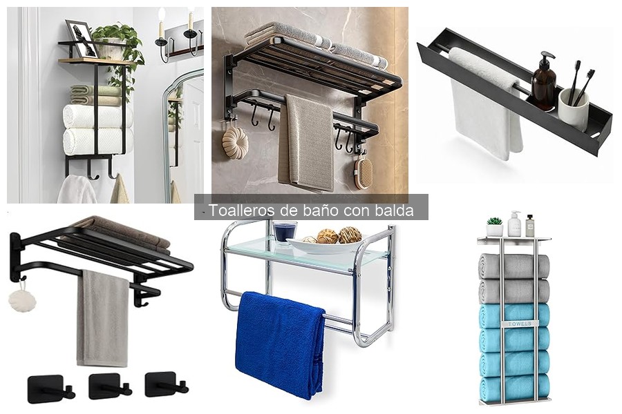 Alternativas a toalleros de baño con balda: opciones prácticas