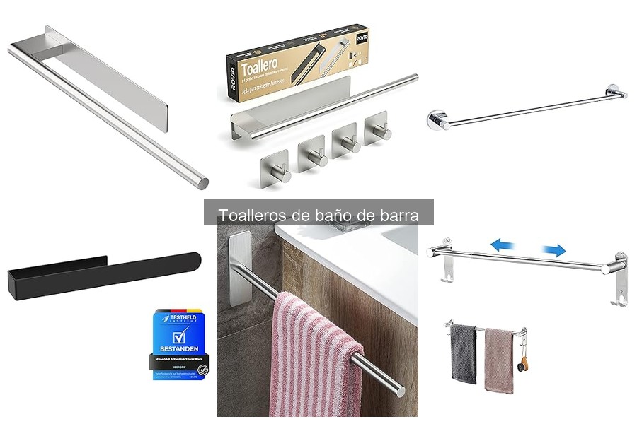 Alternativas a toalleros de barra para baños pequeños