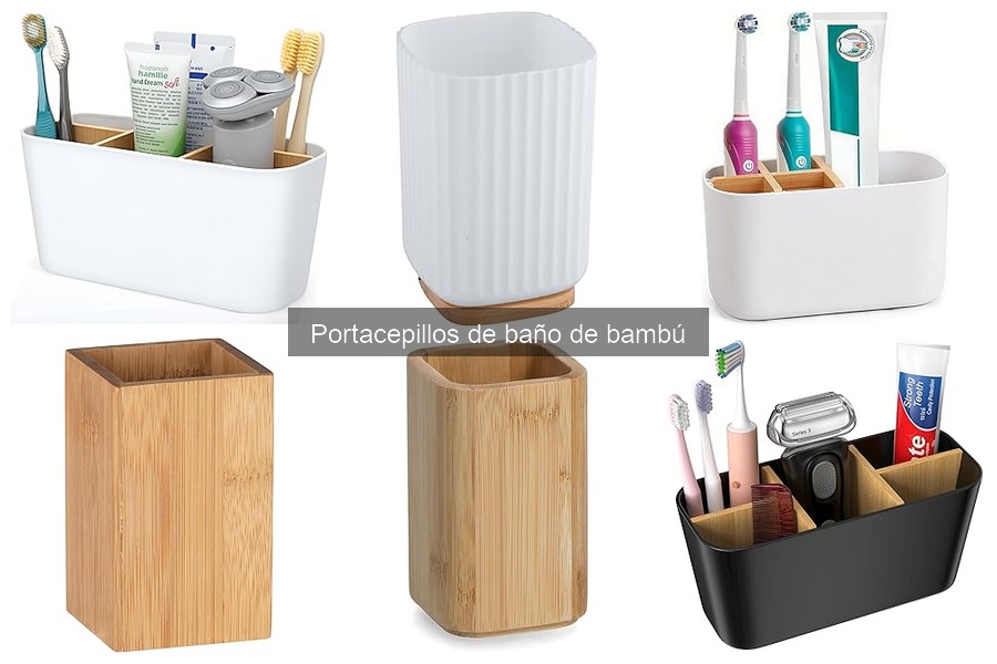 Alternativas al portacepillos de baño de bambú