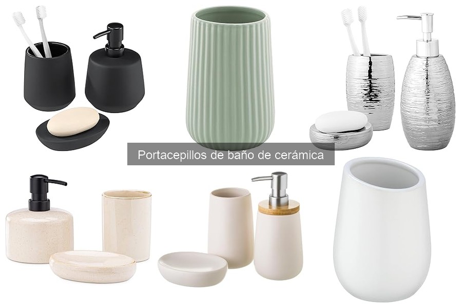 Alternativas al portacepillos de baño de cerámica