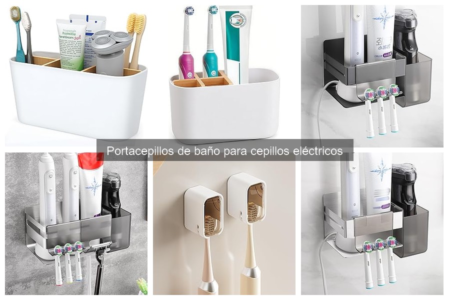Alternativas al portacepillos de baño para cepillos eléctricos