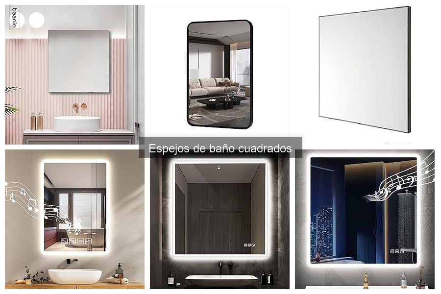 Alternativas Creativas a Espejos Cuadrados de Baño