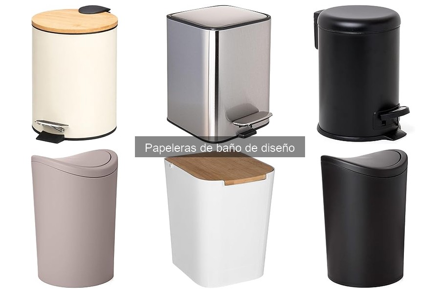 Alternativas creativas a las papeleras de baño de diseño