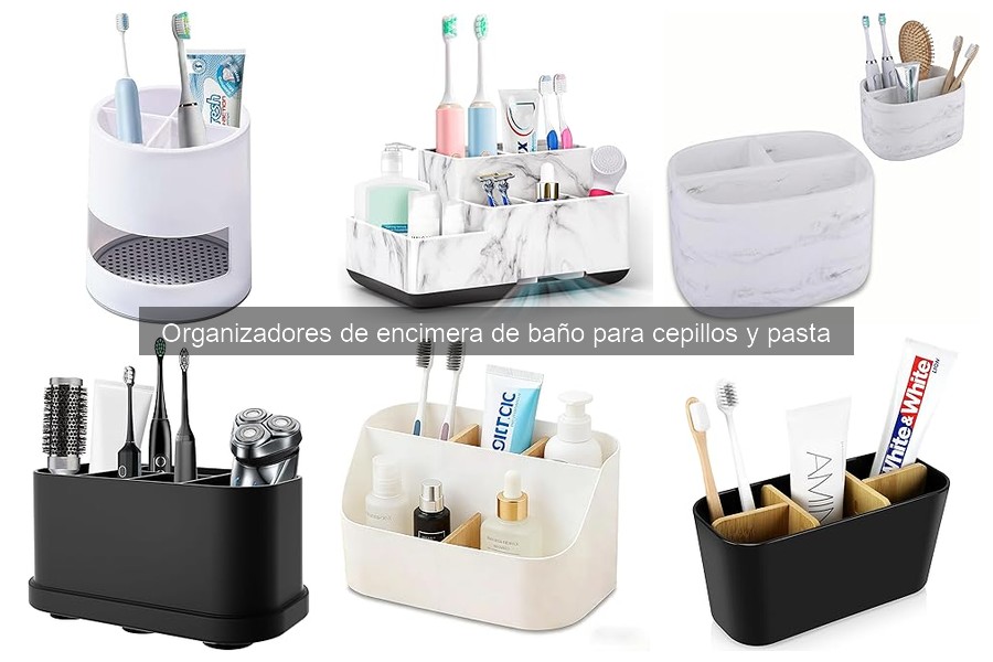 Alternativas creativas a organizadores de encimera de baño