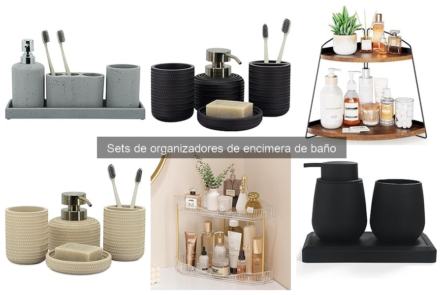 Alternativas creativas a sets de organizadores de baño