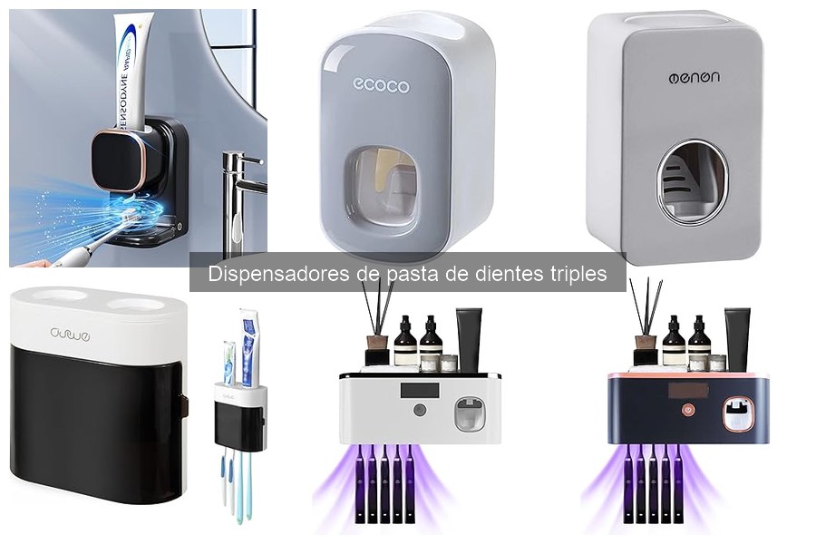 Alternativas ingeniosas a dispensadores de pasta de dientes triples
