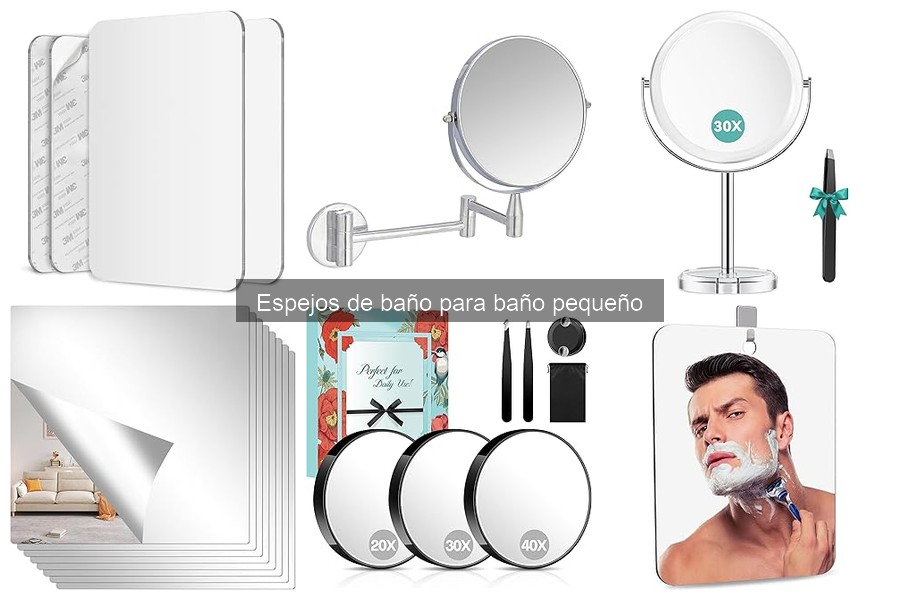 Alternativas ingeniosas a espejos de baño para espacios pequeños