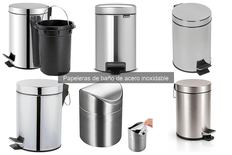 Beneficios de usar papeleras de acero inoxidable en el baño