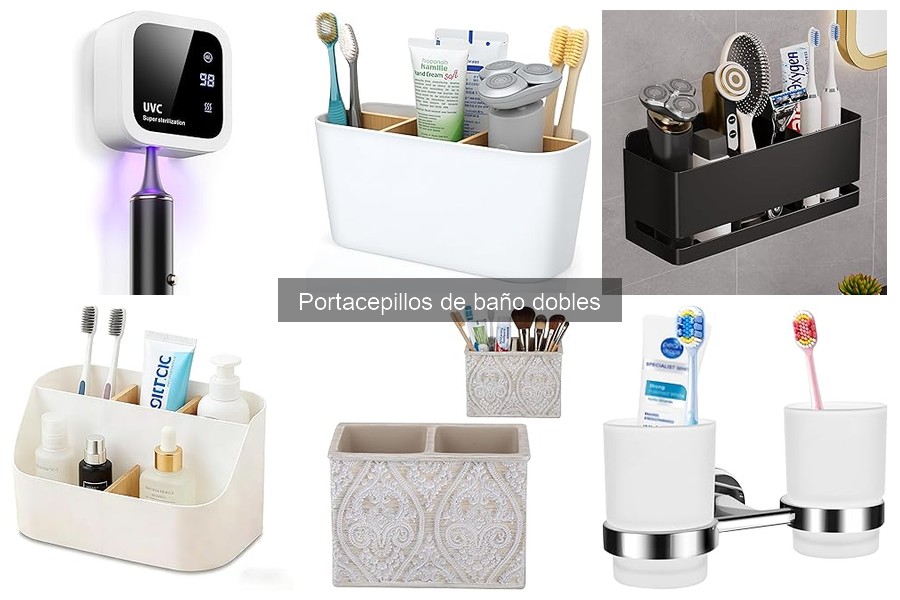 Beneficios de usar un portacepillos de baño doble
