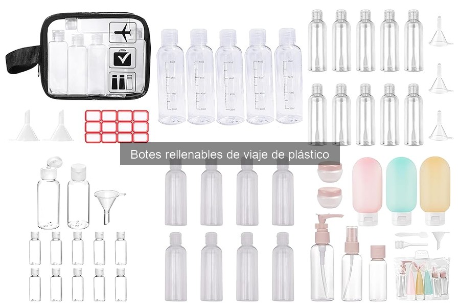 Botes rellenables de plástico: ¿son seguros para alimentos?