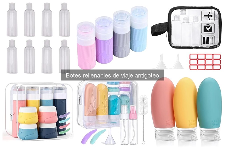 Botes Rellenables de Viaje Antigoteo: Beneficios y Características