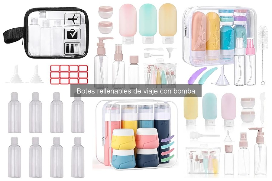 Botes Rellenables de Viaje con Bomba: Todo lo que Necesitas Saber