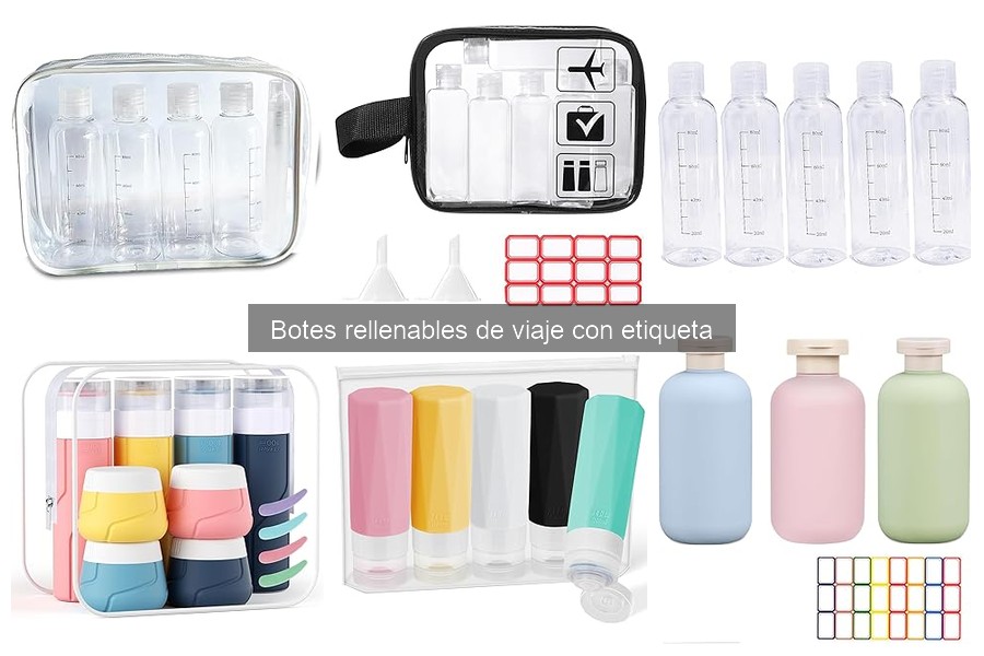 Botes Rellenables de Viaje con Etiqueta: Mejores Opciones