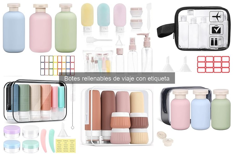 Botes Rellenables de Viaje con Etiqueta: ¿Qué Son y Cómo Usarlos?