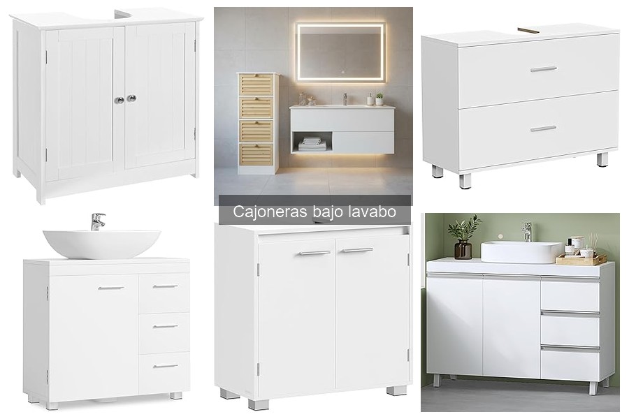 Cajoneras bajo lavabo: características especiales para baños
