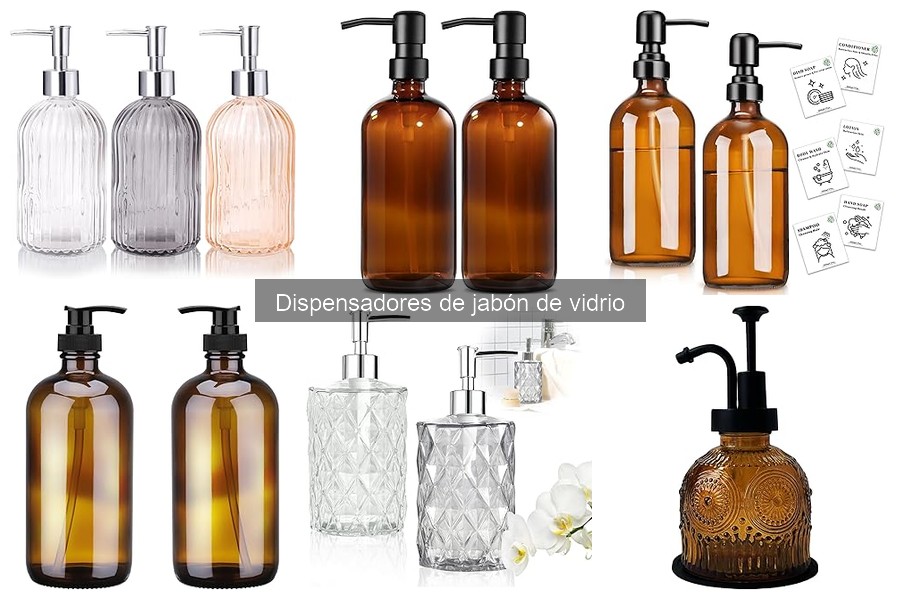 Capacidad ideal para dispensadores de jabón de vidrio