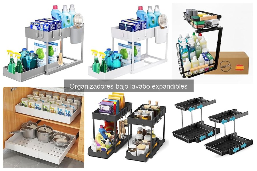 Capacidad y Tamaño de Organizadores Bajo Lavabo Expandibles