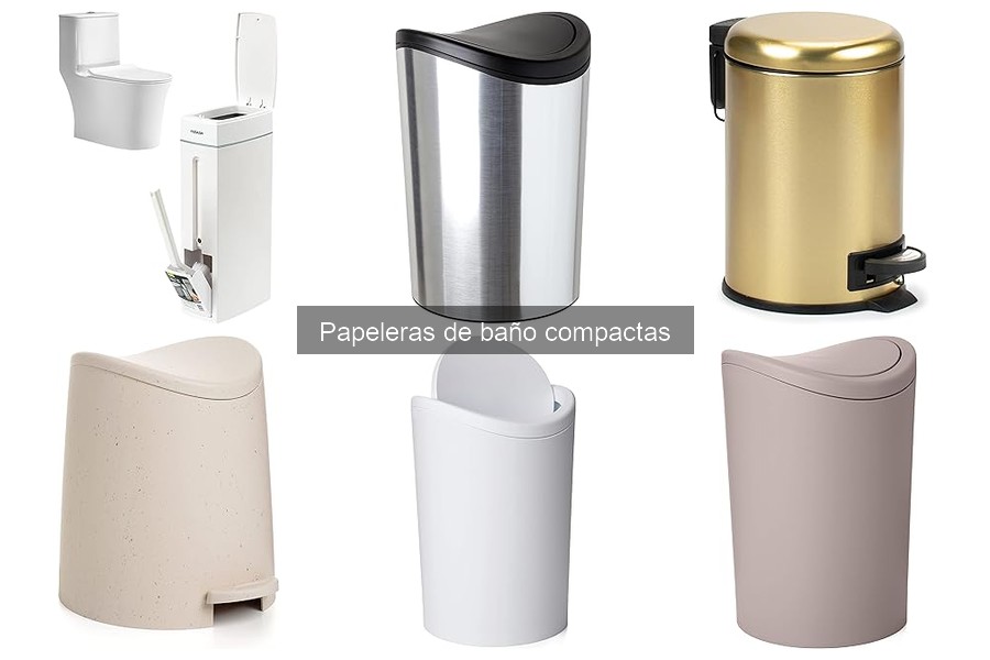 Características clave de una papelera de baño compacta