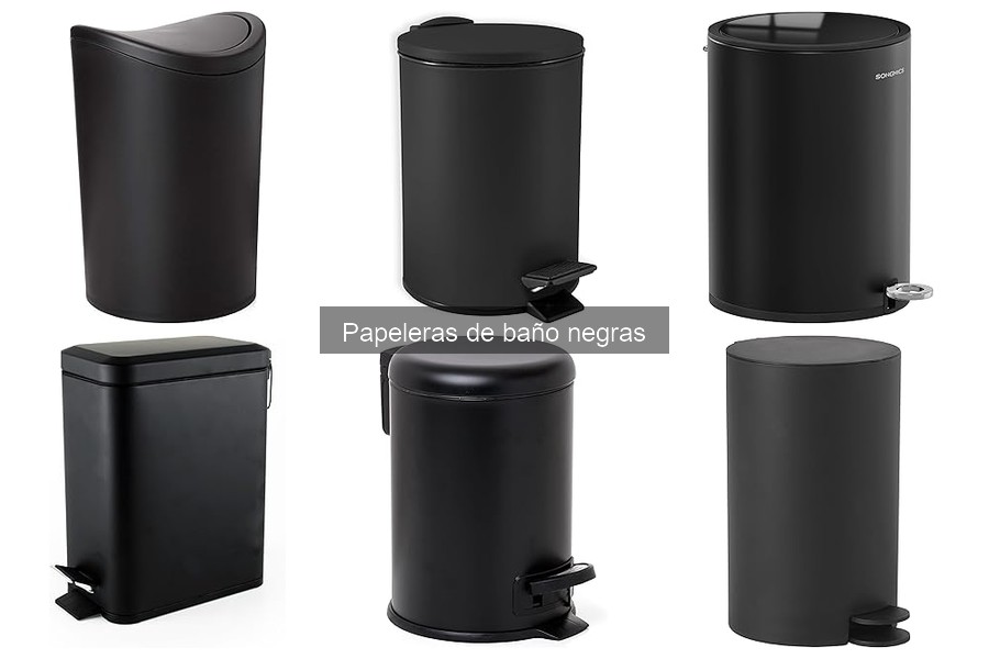 Características de las Papeleras de Baño Negras