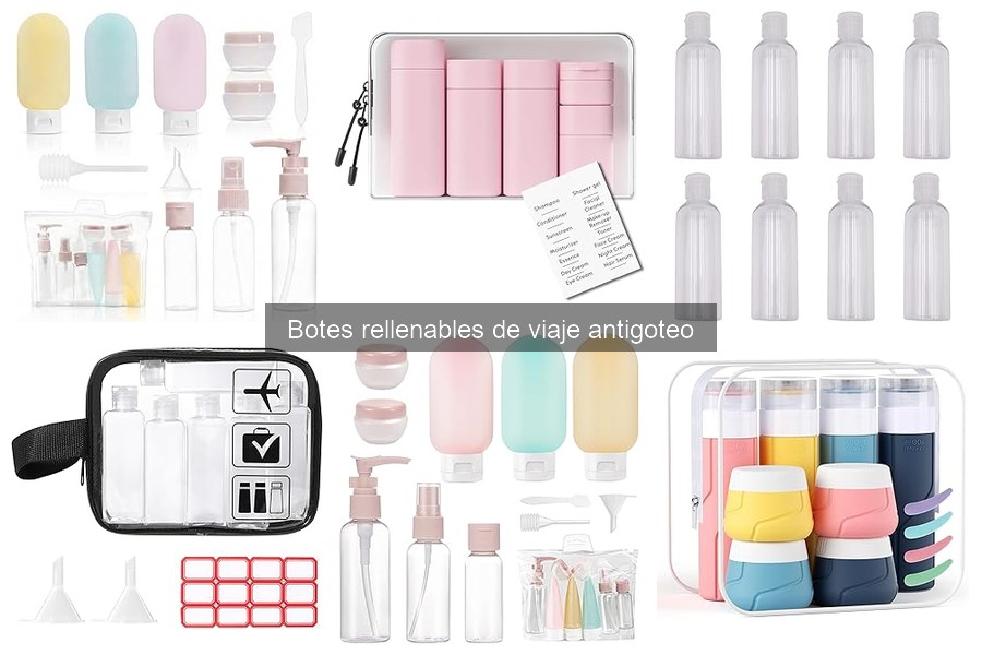 Cómo elegir botes rellenables de viaje antigoteo