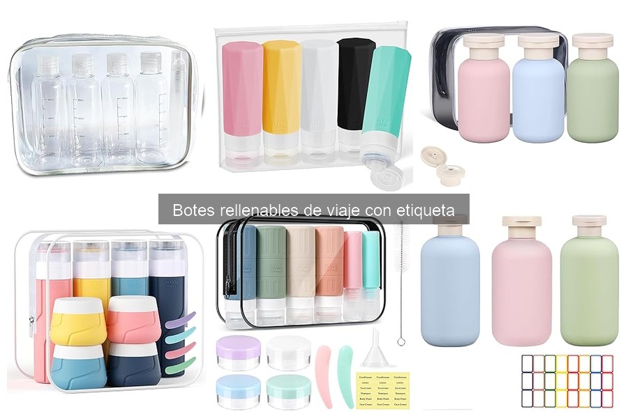 Cómo elegir botes rellenables de viaje con etiqueta