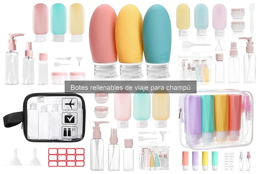 Cómo elegir botes rellenables de viaje para champú