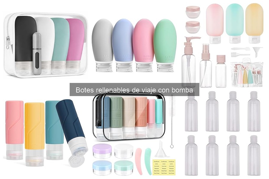 Cómo elegir el mejor bote rellenable de viaje con bomba