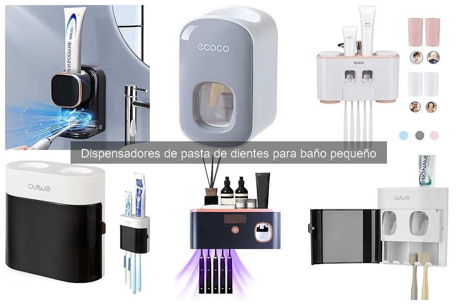 Cómo elegir el mejor dispensador de pasta de dientes para baño pequeño