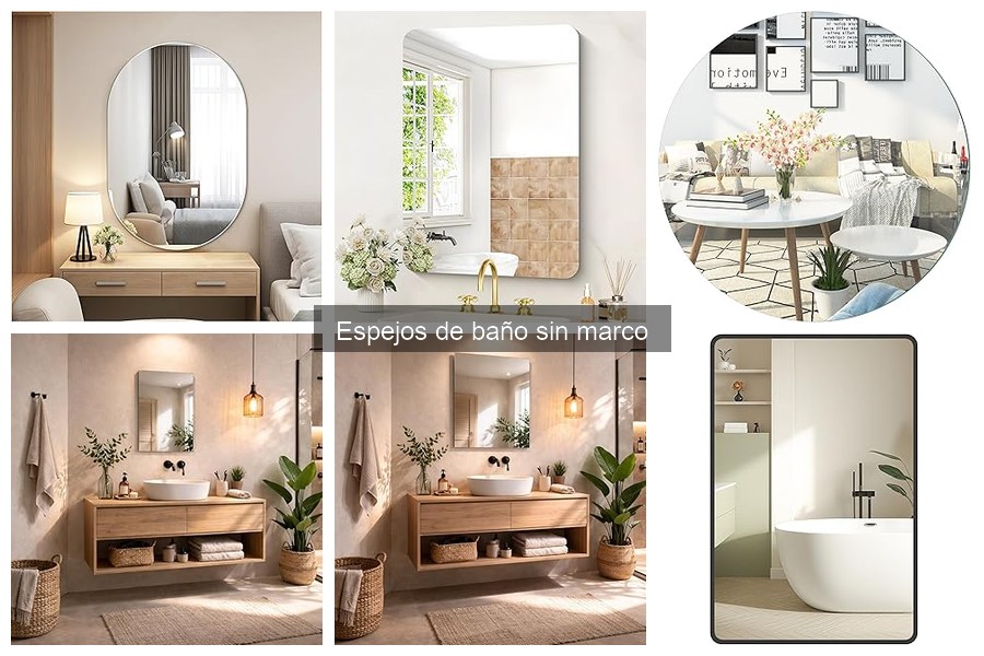 Cómo elegir el mejor espejo de baño sin marco