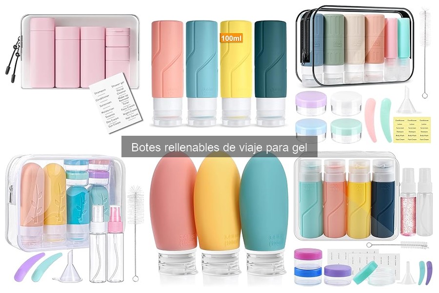 Cómo elegir el tamaño ideal de botes rellenables de viaje