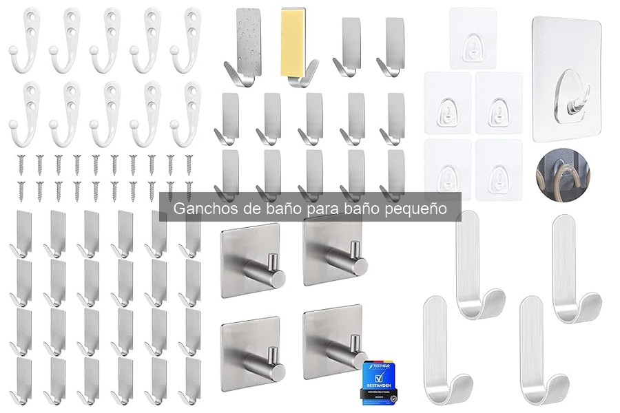 Cómo elegir ganchos de baño según el material