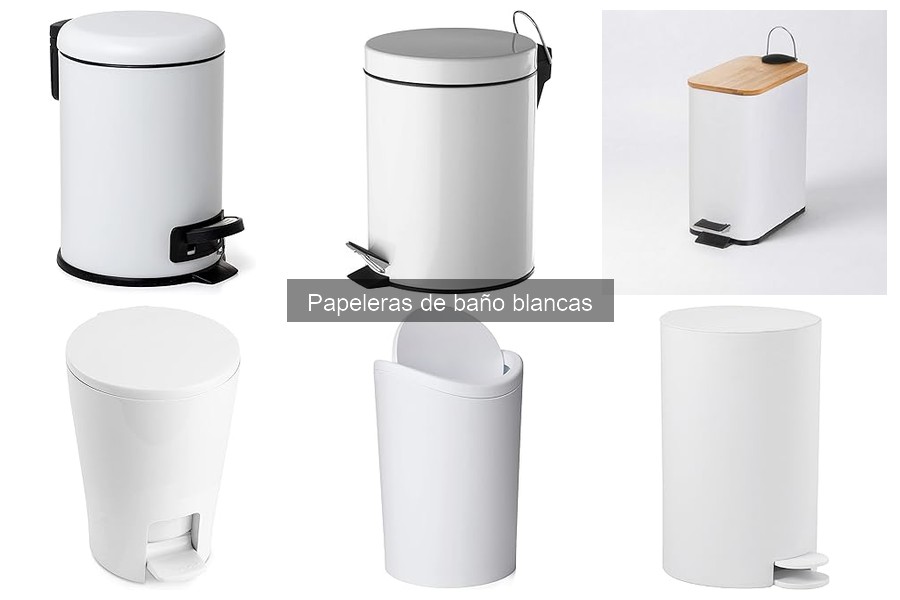 Cómo elegir la mejor papelera de baño blanca: guía de compra