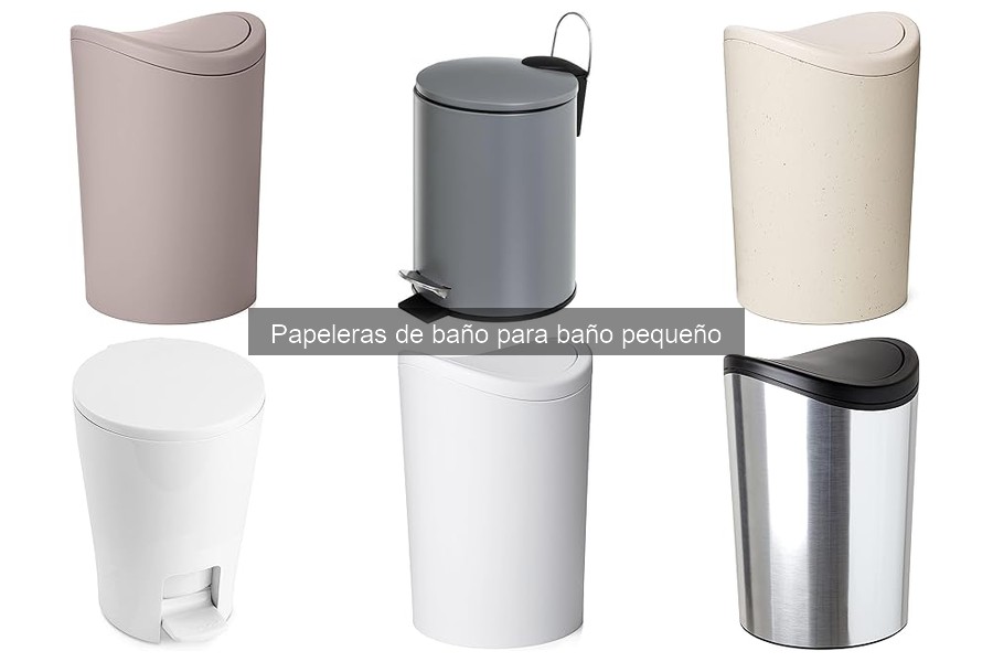 Cómo elegir la mejor papelera para baño pequeño