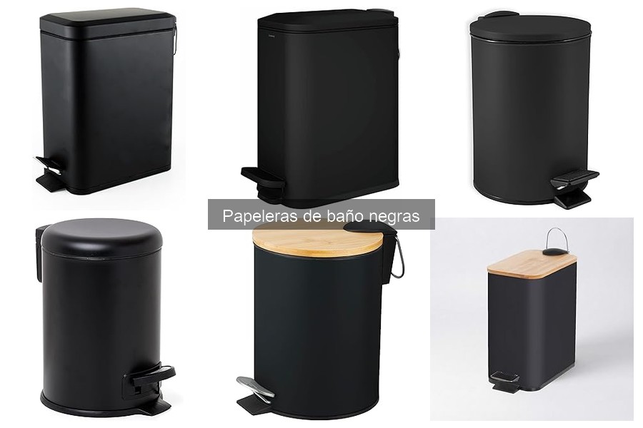 Cómo elegir la papelera de baño negra perfecta