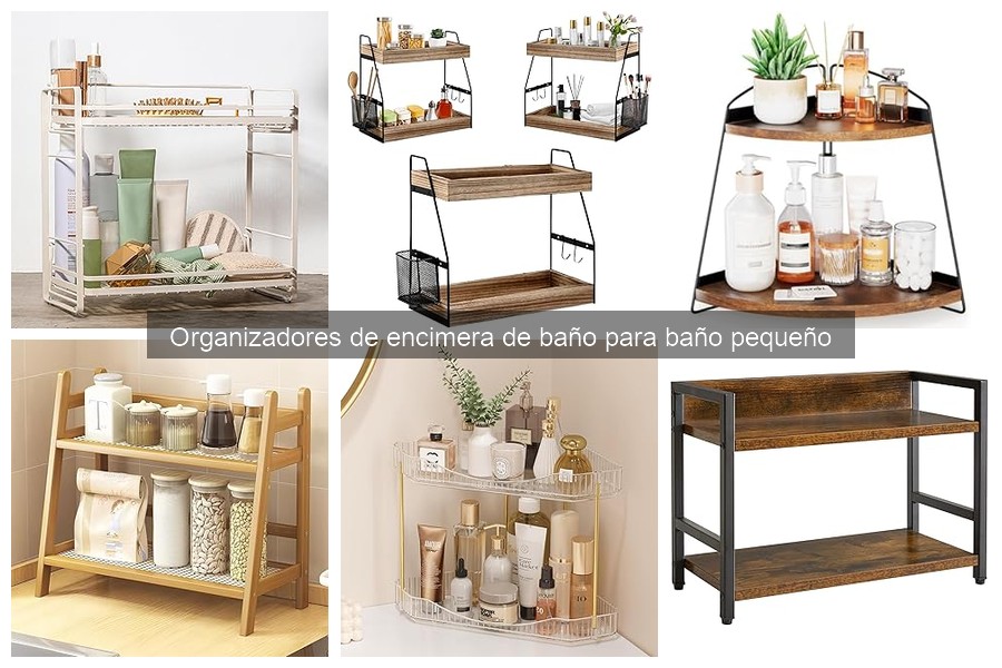 Cómo elegir organizadores de encimera para baño pequeño