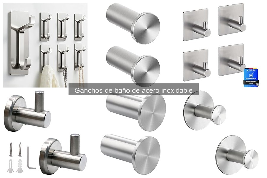 Cómo instalar ganchos de baño de acero inoxidable correctamente