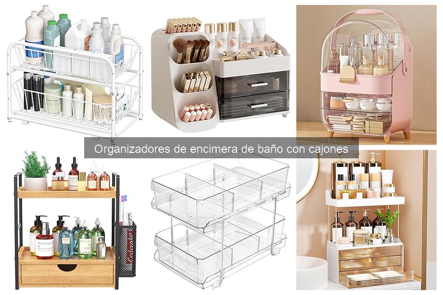Cómo instalar organizadores de encimera de baño con cajones