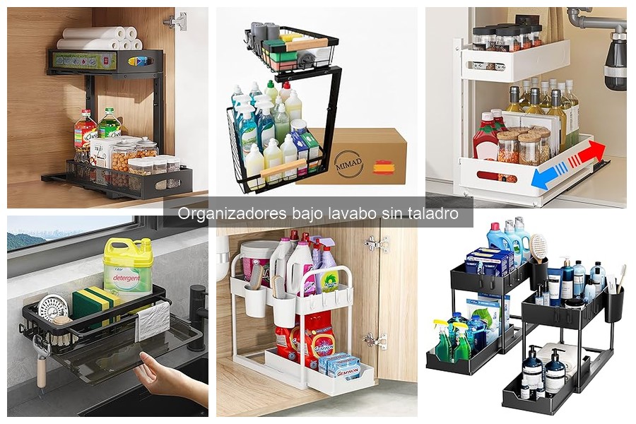 ** Cómo instalar un organizador bajo lavabo sin taladro