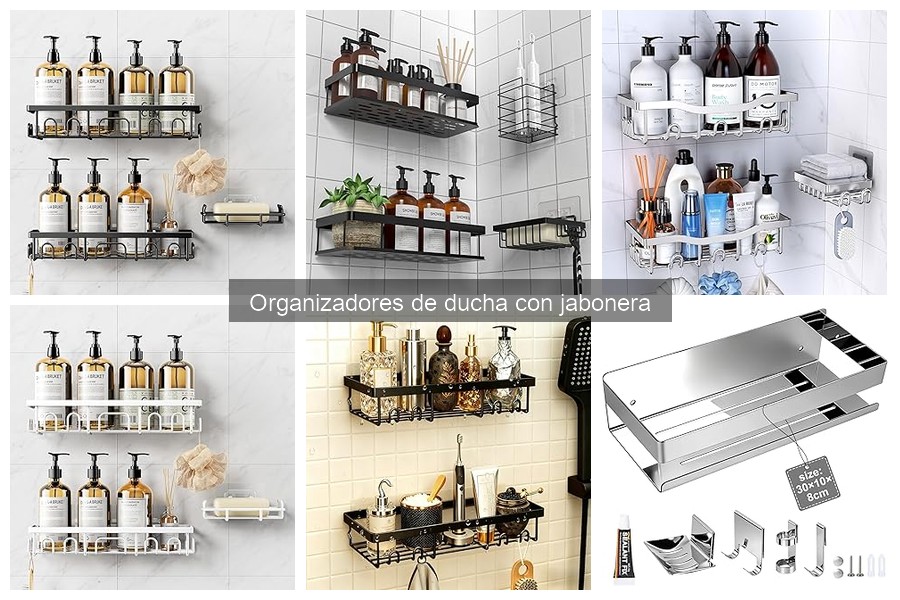 Cómo instalar un organizador de ducha con jabonera paso a paso