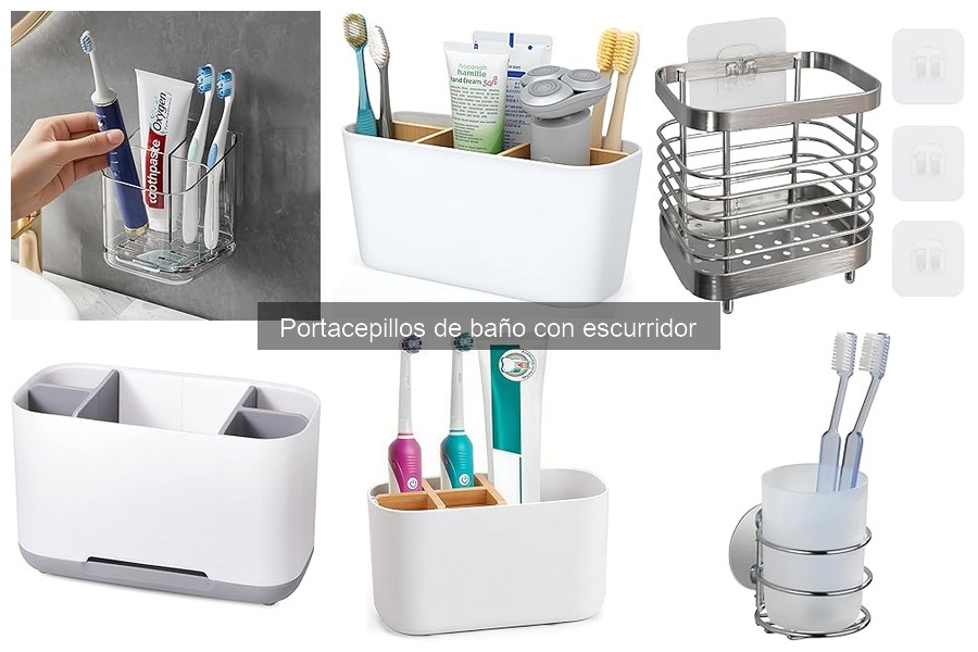 Cómo instalar un portacepillos de baño con escurridor