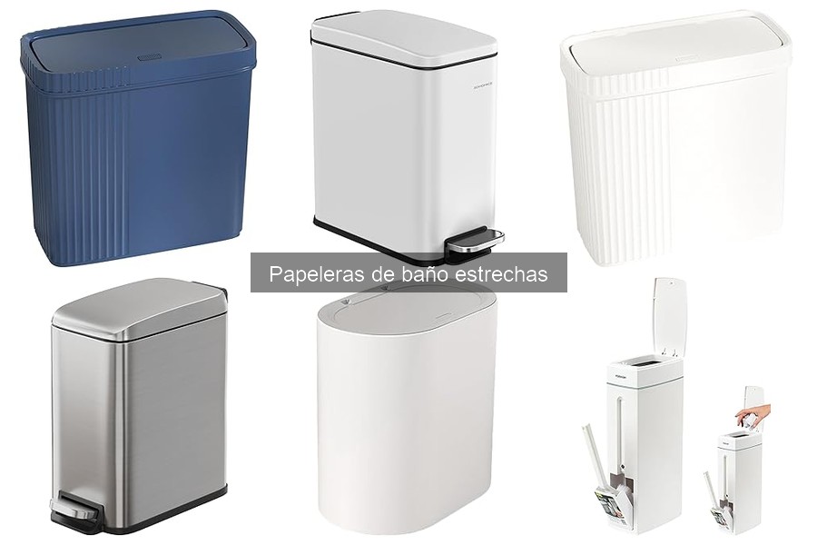 Cómo instalar una papelera de baño estrecha en espacios pequeños