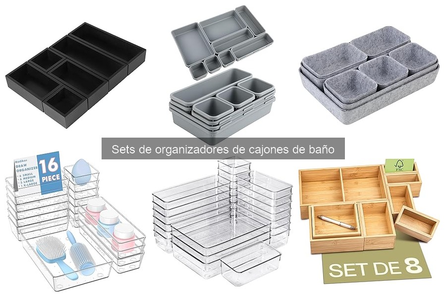 Cómo Instalar y Usar Sets de Organizadores de Cajones de Baño