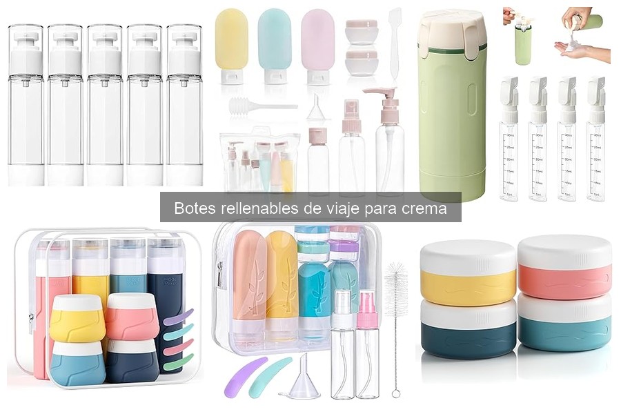 Cómo limpiar botes rellenables de viaje para crema