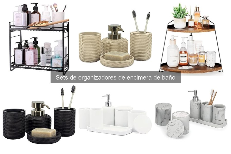 Cómo limpiar correctamente un set de organizadores de baño