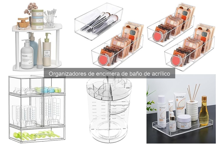 Cómo limpiar organizadores de acrílico para el baño