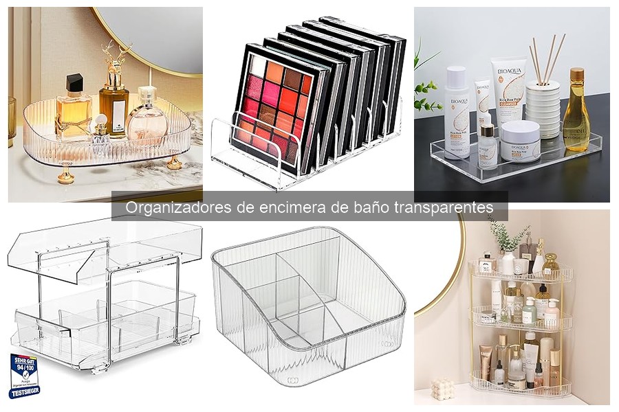 Cómo limpiar organizadores de encimera de baño transparentes