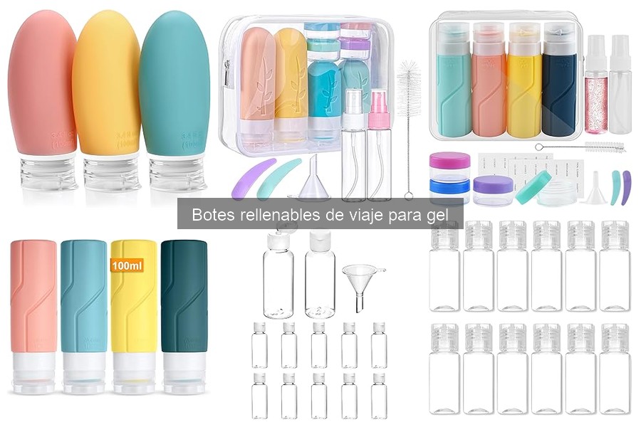 Cómo limpiar y mantener botes rellenables de gel