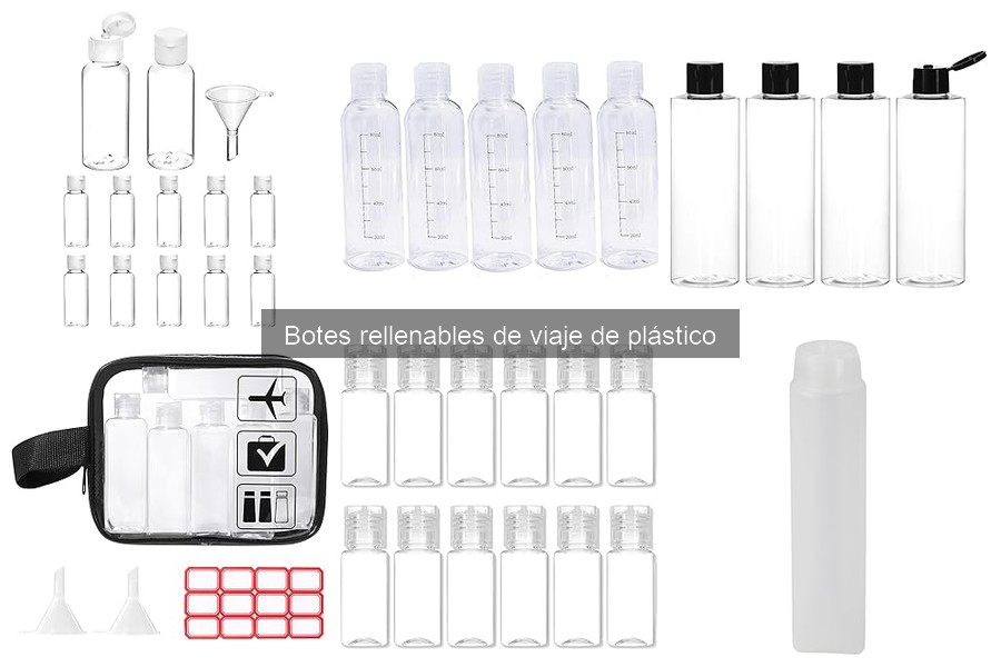 Cómo limpiar y mantener botes rellenables de viaje de plástico