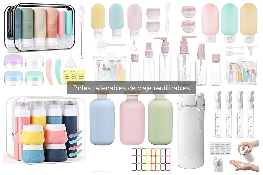 Cómo Limpiar y Mantener Botes Rellenables de Viaje
